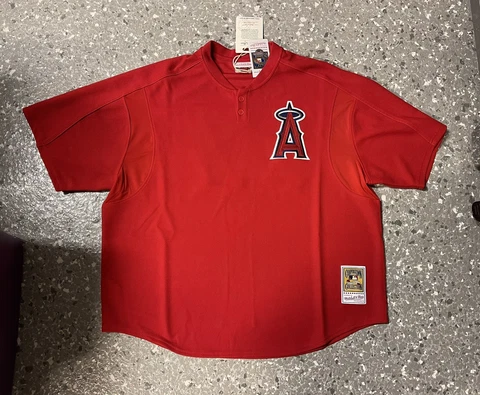 Vladimir Guerrero Los Angeles Angels Mitchell & Ness Authentic BP Jersey 56 3XL Cover