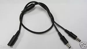 2 PIEZAS 1 a 2 CCTV Cable divisor adaptador de alimentación 12V CC - Imagen 1 de 2