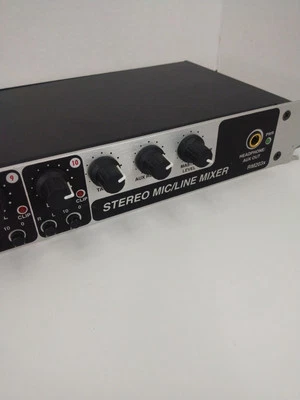 Rolls RM203x Channel Stereo Mic Line Mixer Powers On Untested PARTS ONLY As-Is - Image 1 of 4