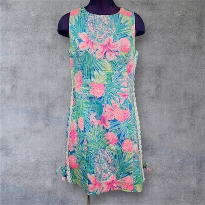 Lilly Pulitzer Mila Swizzle In Floral Shift Dress Size 8 Resortwear O41 - Image 1 of 4