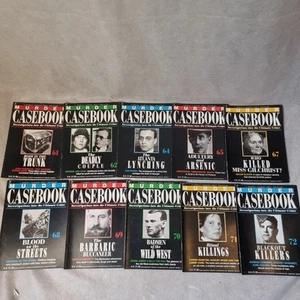 Murder Casebook Magazines - Numbers 61-72 (Excl 63) / 10 Editions - Picture 1 of 14