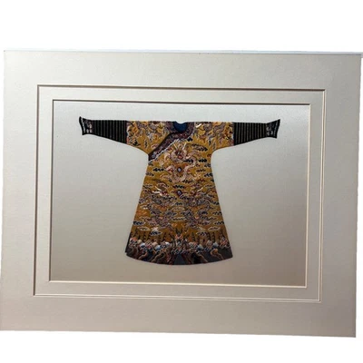 Exquisite Silk Hand Embroidery Copy Chinese Emperor’s Dragon Robe Qing Dynasty - Image 1 of 4
