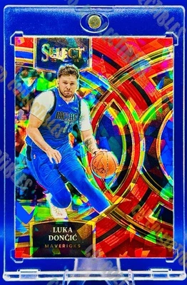 Luka Doncic RED ICE PRIZM REFRACTOR SP MAVS LAKERS PANINI SELECT COMO NUEVO Foto 1 de 3