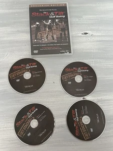 The Stack & Tilt Golf Swing DVD (2008) 4 Disc Set Andy Plummer and Mike Bennett - Foto 1 di 2