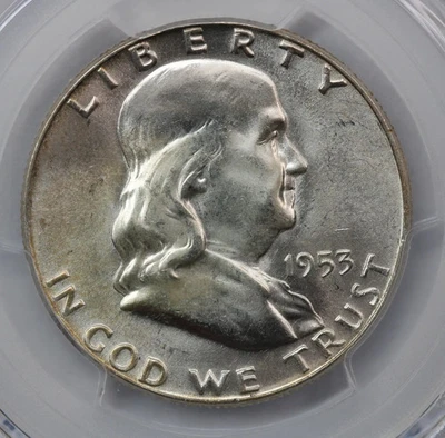 1953 Franklin Half Dollar PCGS MS65FBL - Image 1 of 4