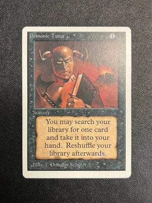 Magic The Gathering Demonic Tutor Unlimited MP - Image 1 of 2