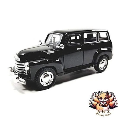 NUOVA auto pressofusa Kinsmart Chevrolet Suburban 1950 Jet Black SUV scala 1/36 - Immagine 1 di 2
