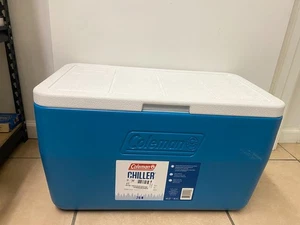 Coleman Chiller Series 48qt Insulated Portable Cooler, Hard Cooler - Blue - Picture 1 of 6
