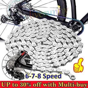 Shimano 6/7/8 Speed Chain HG40 Deore MTB Road Bike 116 Link IG51 Sram Bicycle UK - Picture 1 of 17