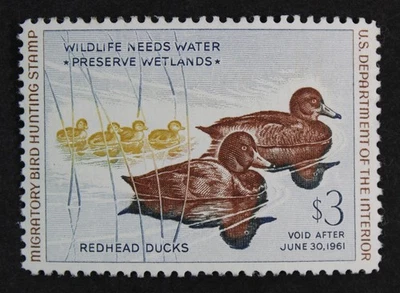 CKStamps: US Federal Duck Stamps Collection Scott#RW27 $3 Unused Regum - Image 1 of 2