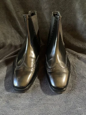 Bota Chelsea Express de cuero negra talla 8M/nueva sin caja Foto 1 de 4