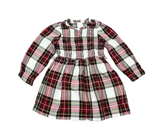 Hanna Andersson Tartan Plaid Mini Dress Holiday Nautical Preppy Winter 4/100 - Picture 1 of 6