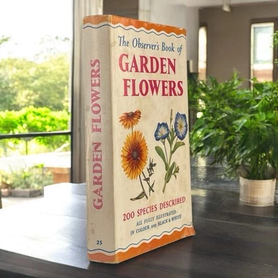 Observer's Book Garden Flowers 1960, RARE EARLY PRINTING, The Of - image 1 of 4
