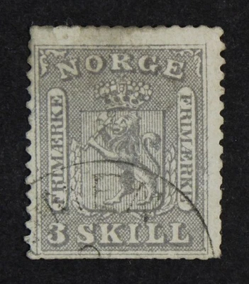 CKStamps: Colección de estampillas de Noruega Scott #7 usadas delgadas Foto 1 de 2