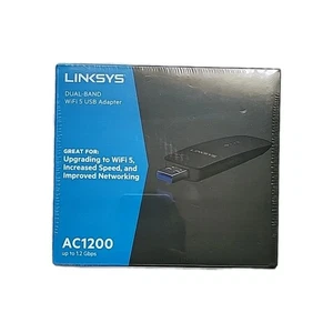 Linksys WUSB6300 Dual-Band AC1200 Wireless USB 3.0 Adapter - Black Sealed - Picture 1 of 7