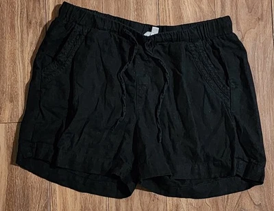 Pantalones Cortos Briggs New York Para Mujer Talla Mediana Cómodos Lino Caminar Playa  Foto 1 de 4