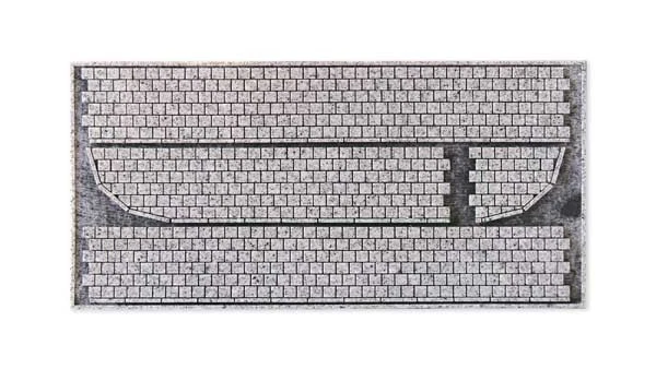 Noch 60342 HO Scale Cobblestone Pavement -- Cut to Fit - 7.5 x 50cm Total - Image 1 of 1