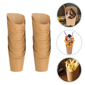 Contenedor de 100 piezas para tazas de bocadillos cajas para papas fritas alimentos para productos horneados - Imagen 1 de 12