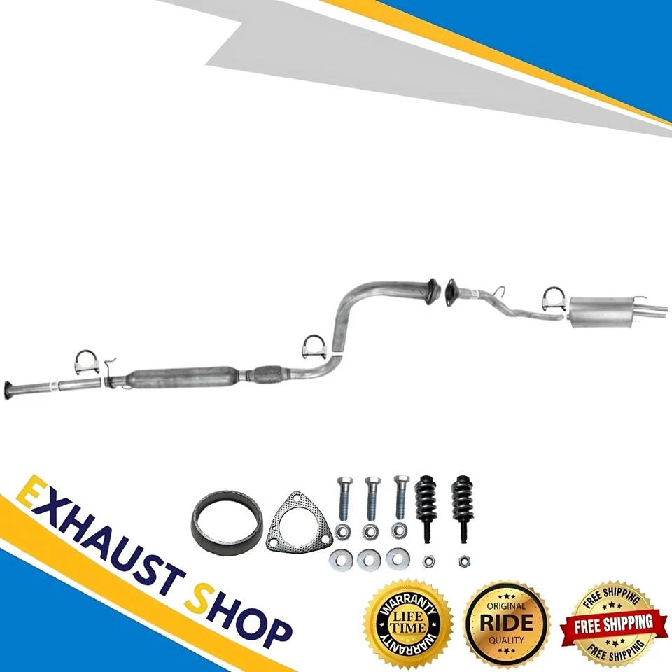 Resonator + Rear pipe + Muffler For 1997 Acura CL 2.2L & 1998-1999 Acura CL 2.3L - Image 1 of 4