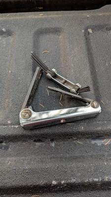 Klein Tools 70579 + 70581 Folding Hex Key Set SAE Sizes Mini + Big USA - Image 1 of 4