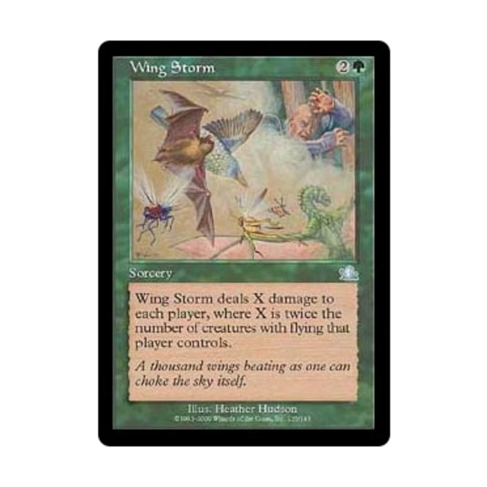 WOTC MtG Prophecy Wing Storm (U) (Foil) EX - Image 1 of 1