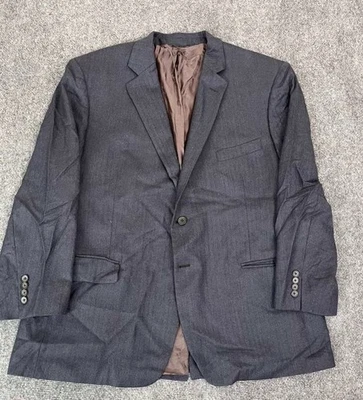 Blazer Abrigo Deportivo Brooks Brothers 346 Madison Fit 48R Lana Dos Botones Gris Foto 1 de 4