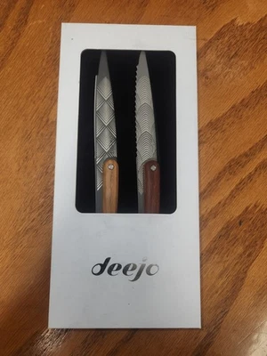 Deejo Pairing Knife Set Art Deco CFB000101 - Image 1 of 3