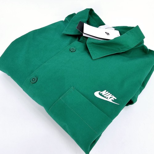 Nike Sportswear Oxford camicia con bottoni skate uomo X LARGE XL verde NUOVO