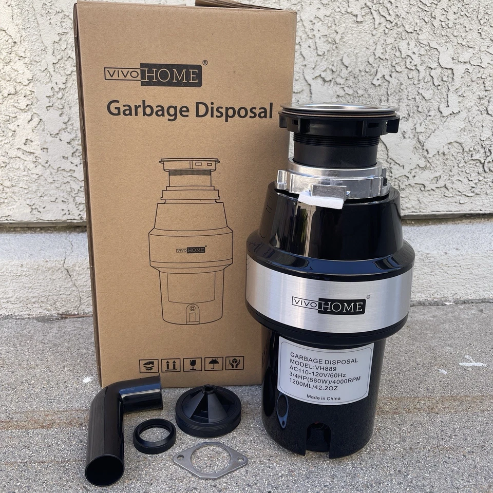 【Brand New 】VIVOHOME 110V 560W 3/4 HP 4000RPM Garbage Disposal - Image 1 of 1