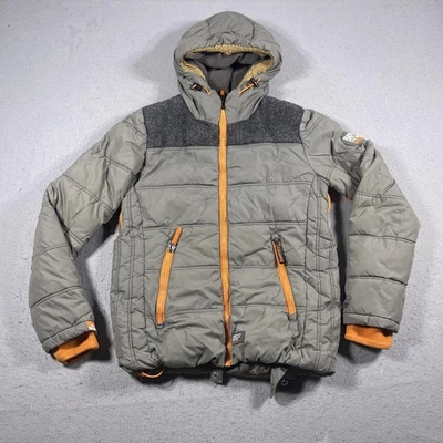 Superdry Chaqueta Para Nieve Mujer Medio Gris Naranja Con Capucha Ropa Técnica Abrigo De Invierno Foto 1 de 4