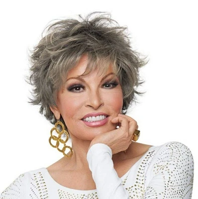 Peluca Raquel Welch Voltage Capas Cortas, Tapa Grande 23" R119G GRADIENTE HUMO NUEVA EN CAJA Foto 1 de 2