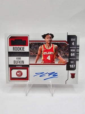 2023-24 Contenders Kobe Bufkin Rookie Ticket Auto RC Atlanta Hawks AU - Image 1 of 2