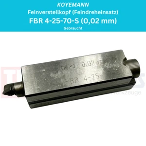 1 x KOYEMANN Feinverstellkopf (Feindreheinsatz) FBR 4-25-70-S (0,02 mm) - Picture 1 of 3