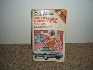 CHILTON REPAIR MANUAL FOR 1986-1989 TAURUS, SABLE, AND CONTINENTAL  - Picture 1 of 3