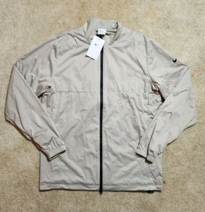 Nike Golf Storm-Fit ADV Full Zip Jacket Mens Sz M Beige DX6716-230 Waterproof - Picture 1 of 8