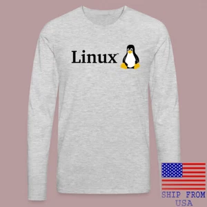 Linux OS System Computer Gaming Grey Size S-2XL - Picture 1 of 1