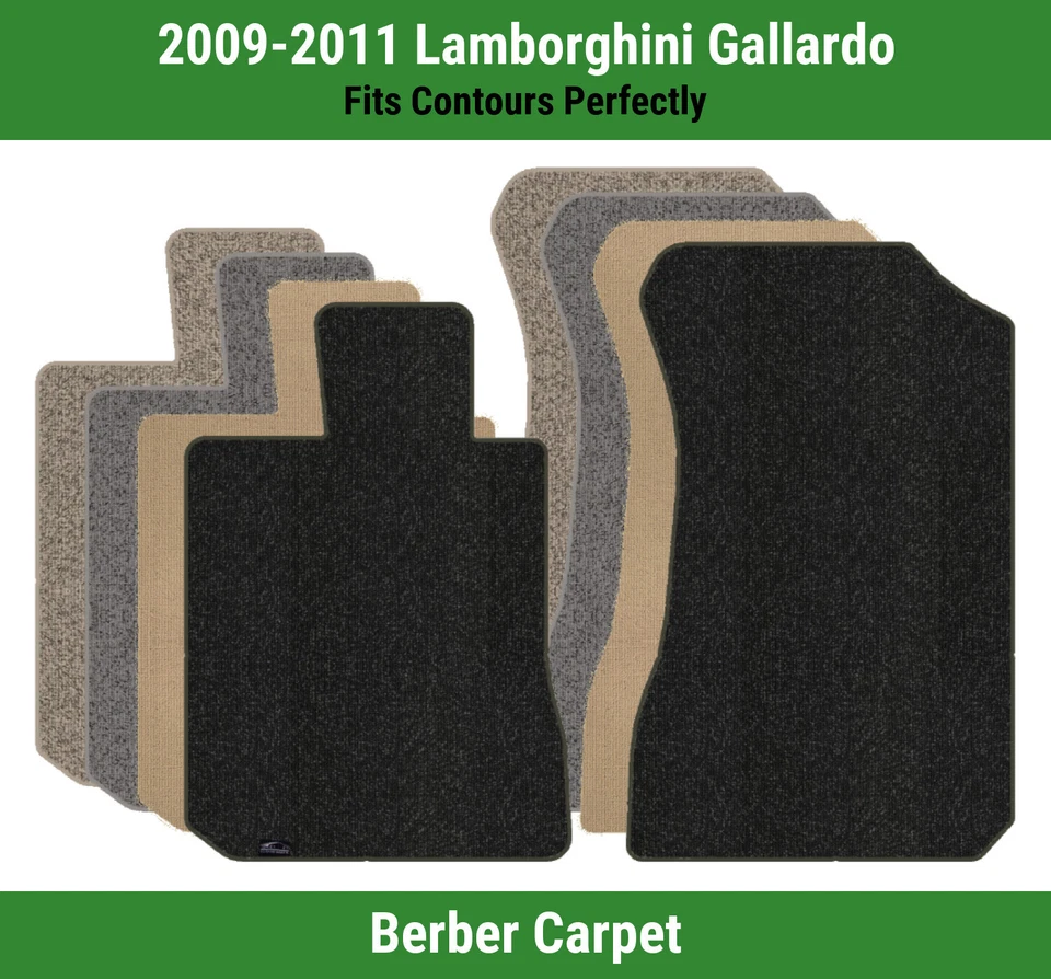 Tapetes carpete Lloyd Berber primeira fila para 2009-2011 Lamborghini Gallardo  - Imagem 1 de 4