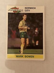 Panini English Football 1992 #133 Mark Bowen Norwich City