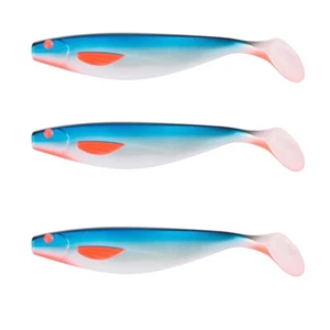 Balzer Shirasu UV Booster Shad Blue Arctic 4 g 6 cm 3er Set Gummifische NEU - Bild 1 von 1