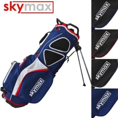 SKYMAX SKYLITE PREMIUM 7-WEGE GOLFSTÄNDER TRAGETASCHE + REGENHAUBE & 6 TASCHEN