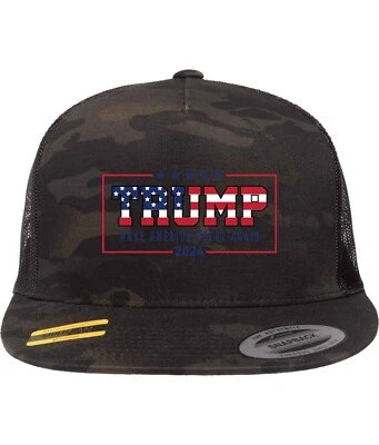 Gorra Trump Vance 2024 MAGA Never Surrender Make America Great 45 47 Trucker Foto 1 de 4