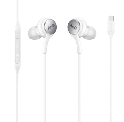 4Xem 4XSAMEARAKGCW USB-C AKG Earphones with Mic and Volume Control (White) - Image 1 of 2