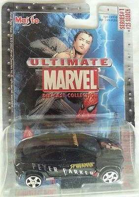 NEW PETER PARKER PONTIAC REV DIE CAST CAR SERIES 1 25/25 MAISTO ULTIMATE MARVEL - Image 1 of 3