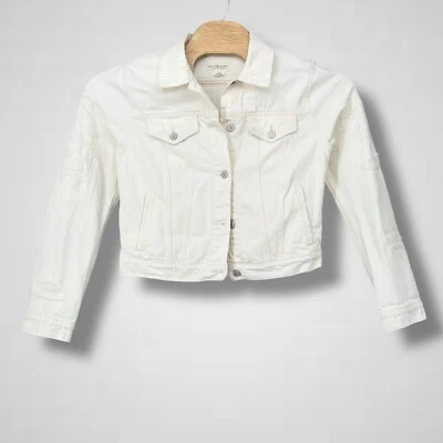 Chaqueta de camionero Ralph Lauren Denim & Supply para mujer grande blanca envejecida vintage Foto 1 de 4