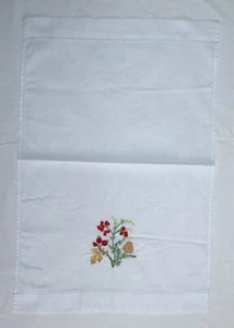 VALOMBREUSE FRANCE Set of 2 Cotton Embroidered Fingertip Hand Towels NWOT - Picture 1 of 7