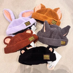 Tokyo Disney Resort Peter pan Fantasy Springs Fluffy Hat Cap Lost Boys set New - Picture 1 of 2