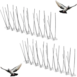 Stainless Steel Bird Spikes anti Pigeons Deterrent Kit Bird Spikes anti Climb Se - Picture 1 of 12