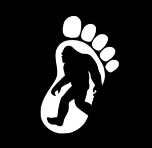 Bigfoot Footprint Sasquatch Adventure Funny Vinyl Decal Sticker Window Truck - Picture 1 of 3