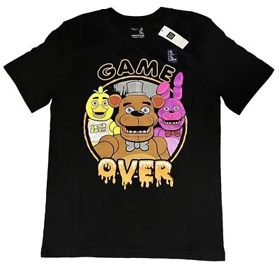 ✅ GAP KIDS Five Nights at Freddy's Camiseta Negra Juvenil XL (12) *Nueva Con Etiqueta* Foto 1 de 4