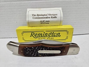 Remington UMC R870 1990 Shotgun Commemorative 11-87 Auto 870 Folding Knife & Box - Picture 1 of 23